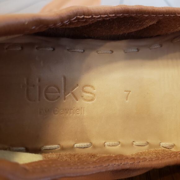 Tieks by Gavrieli Chestnut Brown Leather Slip On Ballet Flats Size 7 Classic - Picture 12 of 14